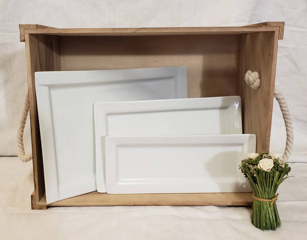 assiette rectangulaire