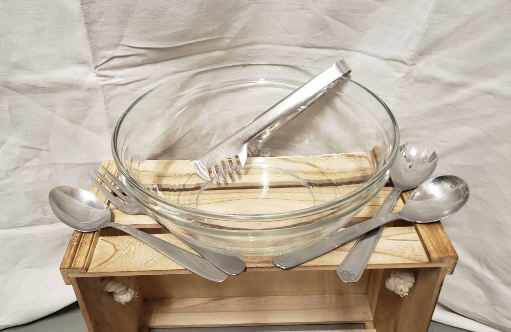 couvert salade couvert service pince